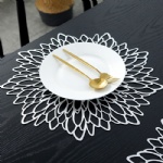 Pressed Vinyl Metallic Placemats/Wedding Accent Centerpiece Placemat