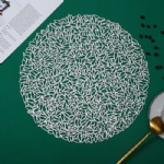 Pressed Vinyl Metallic Placemats/Wedding Accent Centerpiece Placemat