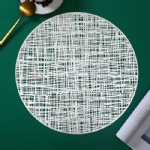 Pressed Vinyl Metallic Placemats/Wedding Accent Centerpiece Placemat