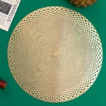 Pressed Vinyl Metallic Placemats/Wedding Accent Centerpiece Placemat