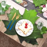 EVA Maple Leaf Coaster Placemat Heat Insulation Oil-proof Waterproof EVA Artificial Plant Table Placemat