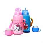 8/8 550ml Reusable Kids Food Grade Stainless Steel Water Bottle