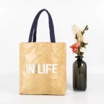 Washable Eco Friendly Custom Logo Dupont Tyvek Paper Tote Shopping Bag